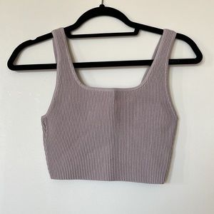 Aritzia Wilfred Sculpt Knit Cropped Tank, Size S